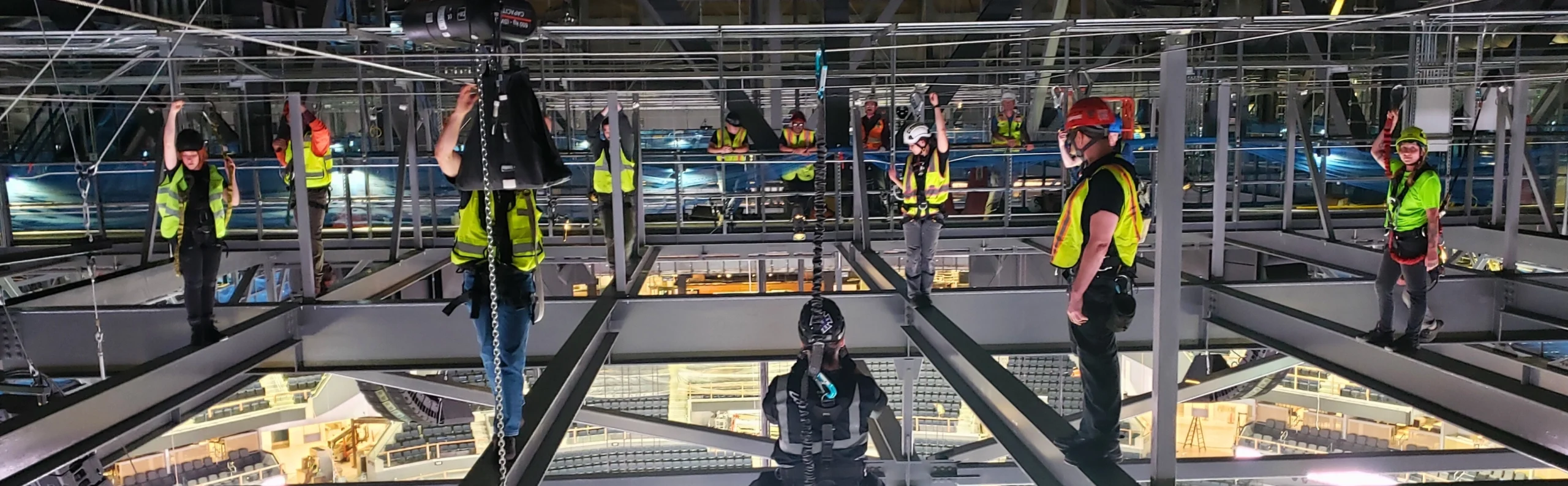 Training on site with Evan Fall Protection